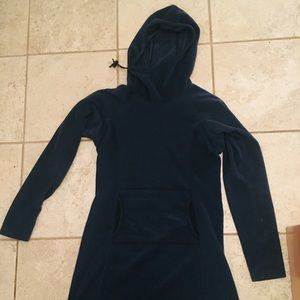 Melanzana Micro Grid Dress Navy Size Small